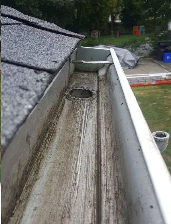Gutter Cleaning — after
